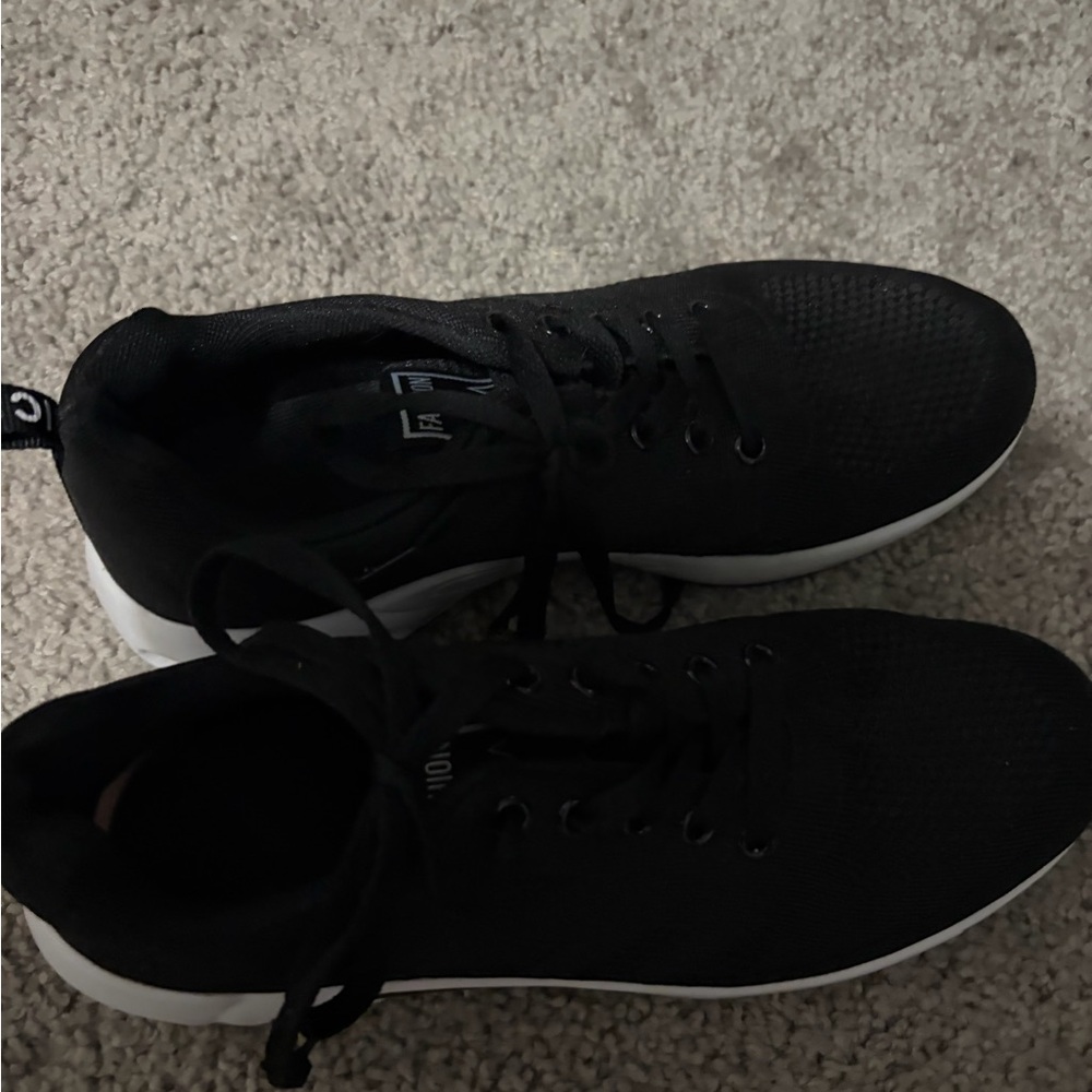 Black Men's Athletic Sneakers - Lightweight Casual Shoes